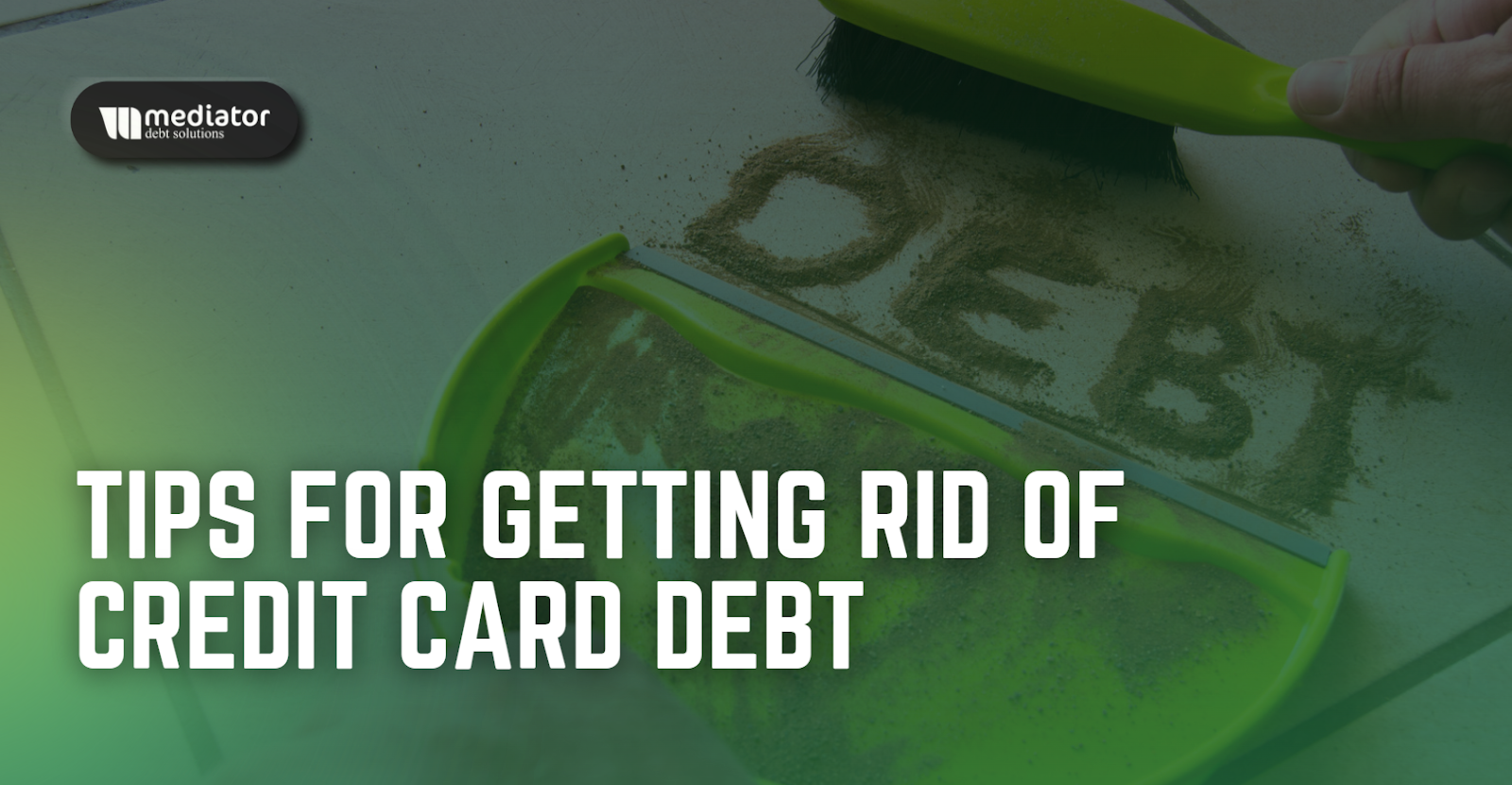 how to get rid of credit card debt