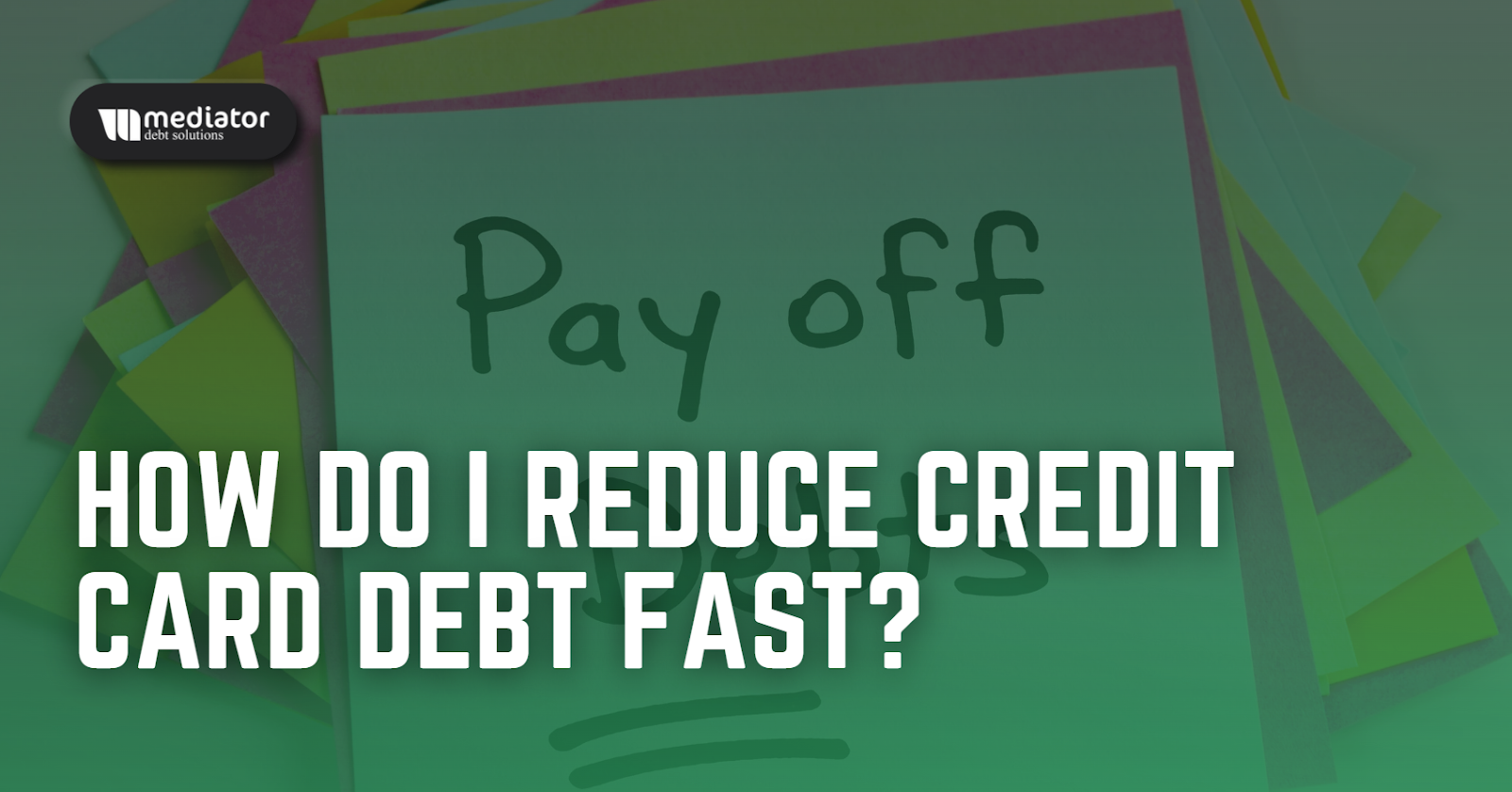 how do I reduce credit card debt