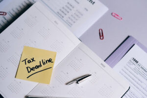 Calendar with a date circled representing bankruptcy discharge